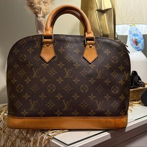Louis Vuitton Monogram Canvas Brown & Tan Top-Handle Briefcase